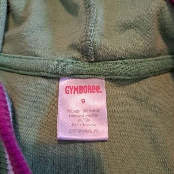 Gymboree girls size 9 Merry And Bright hooded green velour dress, VGUC - Picture 3 of 4